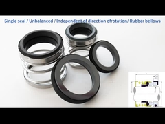 Single Face Water Pump Seals  Rubber Industrial Mechanical Seals